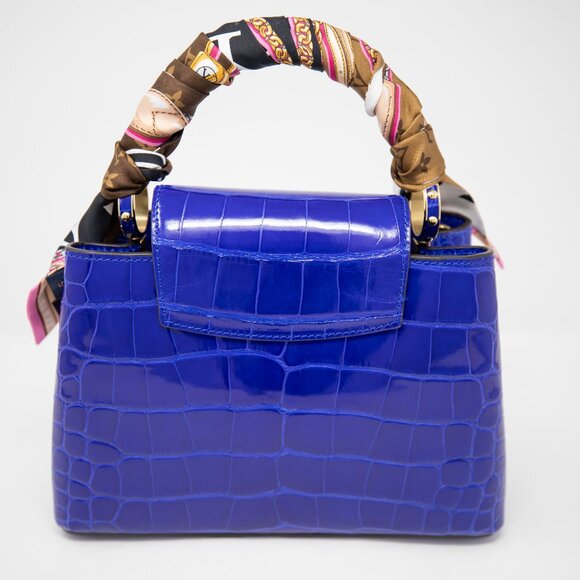 Louis Vuitton BNIB Capucines BB Bag- Santorini Blue exotic leather - Picture 2 of 16